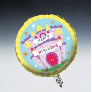 Princess Castle Happy Birthday Balloon